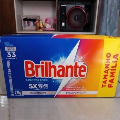 Sabão em pó Brilhante Limpeza Total 2,2Kg