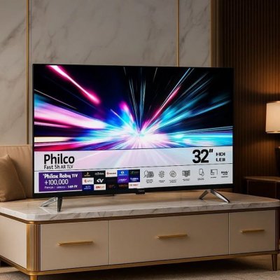 Smart TV 32 Philco P32vik Roku Led Dolby Audio Hdr