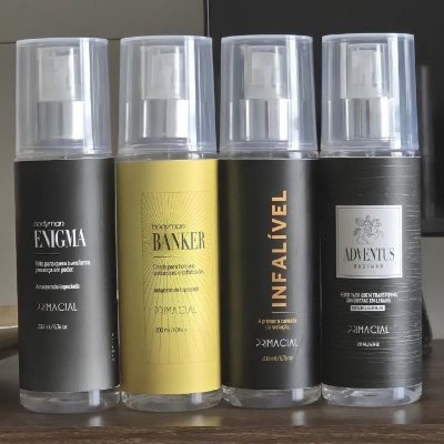 Kit Body Splash Masculino - Infalível 200ml - Enigma 200ml - Banker 200ml - Adventus 200ml