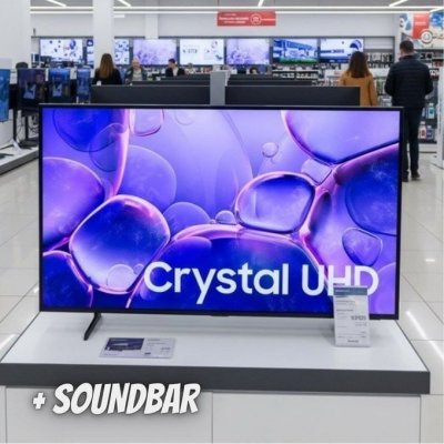 Samsung Smart TV 50 Crystal UHD 4K U8600F 2025 Soundbar