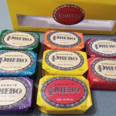 Kit Sabonete PHEBO, 8 Sabonetes 90g cada