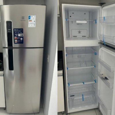 🧊 Geladeira Electrolux Frost Free 320L Duplex Inox Look 127v