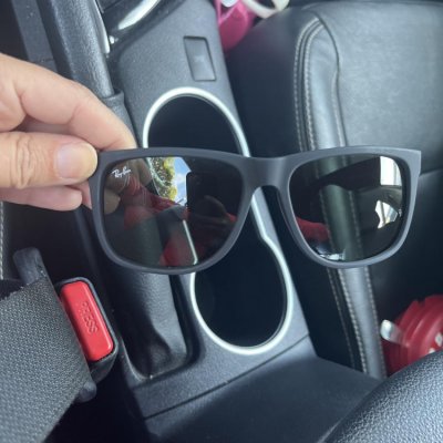 Óculos de Sol Ray-Ban Justin Preto 57mm