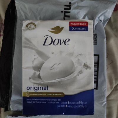 Dove Sabonete Em Barra Branco 90G - 8 Unidades