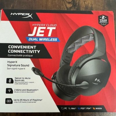 🎧 Headset Gamer Sem Fio HyperX Cloud Jet Bluetooth 5.3