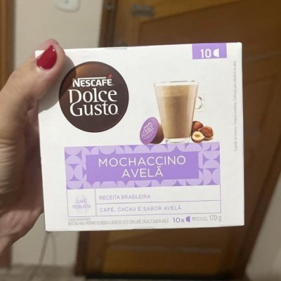 Dolce Gusto Mochaccino Em Cápsula Avelã 10 Unidades