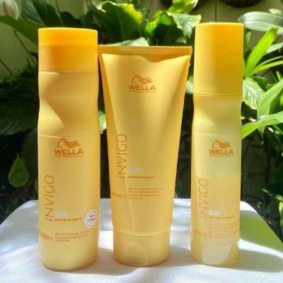 ☀️ Kit Wella Invigo Sun Trio - shampoo 250ml- condicionador 200ml- Leave - In 200ml