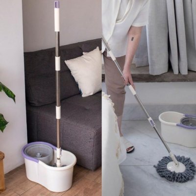 Mop com Balde e Esfregão Simplo Giro Fit
