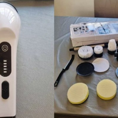 Escova de Limpeza Ajustável 9 em 1 Recarregável