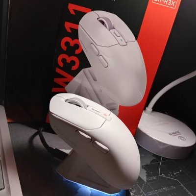 Mouse Gamer Sem Fio Fire Phoenix 24000dpi Branco