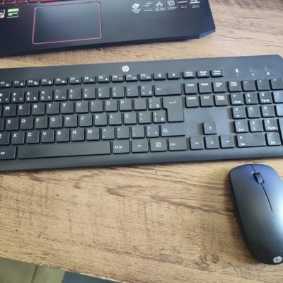 Combo de Teclado e Mouse Ergonômico Sem Fio HP 230
