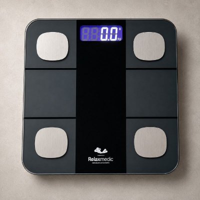Balança Digital Bioimpedância Aplicativo Bluetooth Relaxmedic