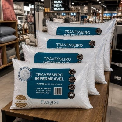 Kit com 4 Travesseiros Antialérgico 50x70