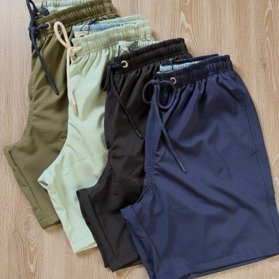 ShortKit com 4 Short Tactel com Bolso