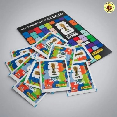 Blister com 12 Pacotes de Figurinhas da Copa do Mundo FIFA 2026
