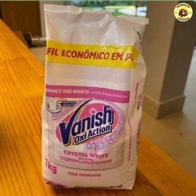 Tira Manchas Vanish em Pó Crystal White Oxi Action