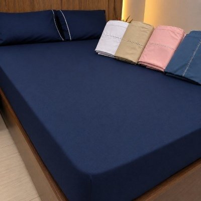 Jogo De Lençol 3 Pçs 400 Fios Cama Casal