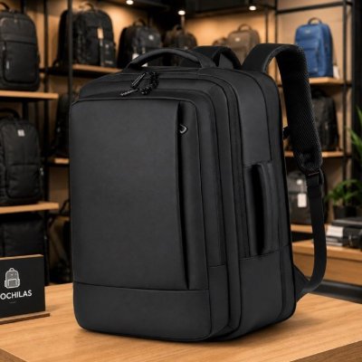 Mochila jiesipote À Prova D'água-Cor Preto