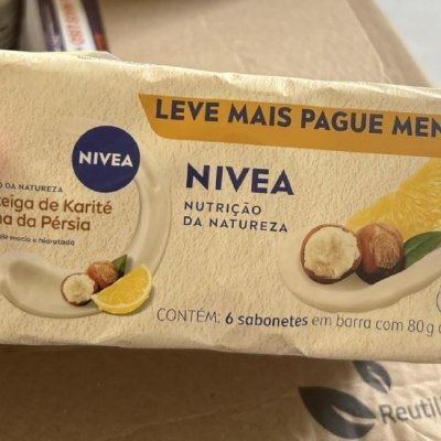 🧼 NIVEA Sabonete Vegetal Nutrição da Natureza Manteiga Karité & Lima da Pérsia 80g (6 un.)