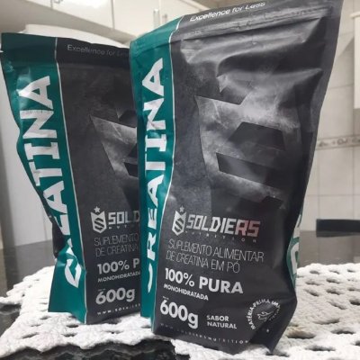2x Creatina Monohidratada 600g Soldiers Nutrition