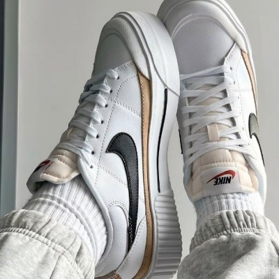 Tênis Nike Court Legacy Lift White Black