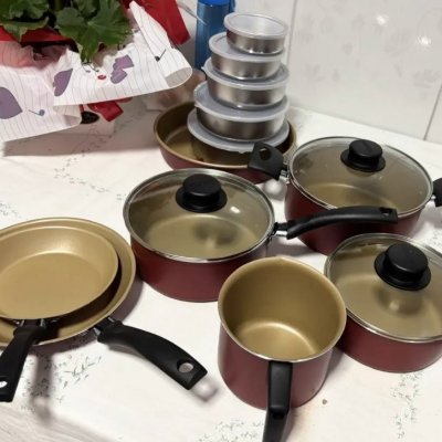 Jogo de Panelas Tramontina Turim 12 peças + Kit Tigelas Inox