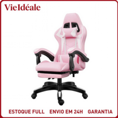 Cadeira Gamer Ergonômica Reclinável com Pés