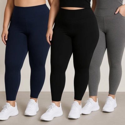 Kit 3 Calças Legging Grossa