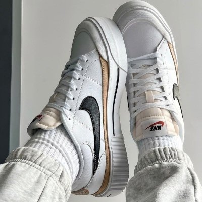Tênis Nike Court Legacy Lift “White Black” (35 a 40)