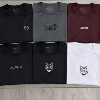 Kit com 6 Camisetas Alpha