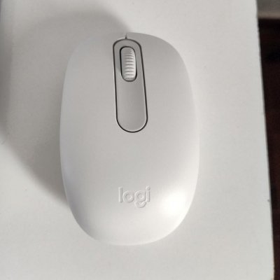 Mouse sem fio Logitech M196 com Conexão Bluetooth - Branco