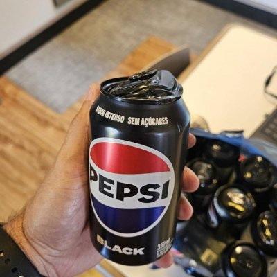 Refrigerante Pepsi Zero BLACK, Lata 350Ml com 12 unidades