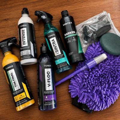 Kit Lavagem Vonixx: Shampoo + Cera Tok Final + Intense + Sintra Fast + Pneu