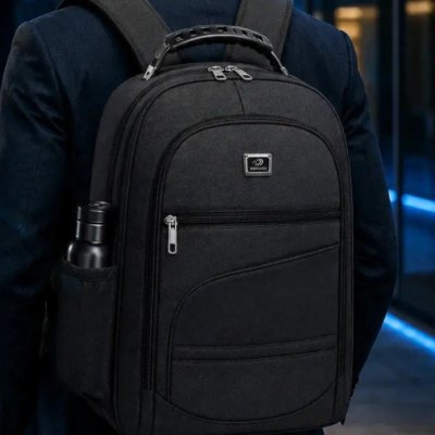 Mochila Grande Alça Reforçada Resistente 6 Bolsos