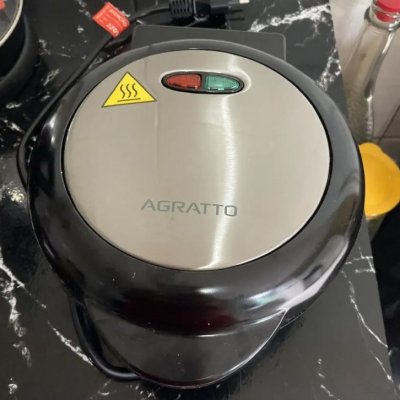 Omeleteira Antiaderente Elétrica Dupla 800W 220V Agratto