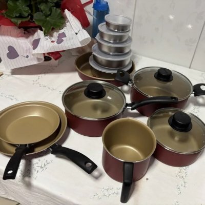 Jogo de Panelas Tramontina Turim 12pçs + Kit Tigelas Inox
