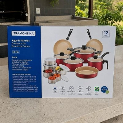 Jogo Panelas Tramontina Turim 12pçs