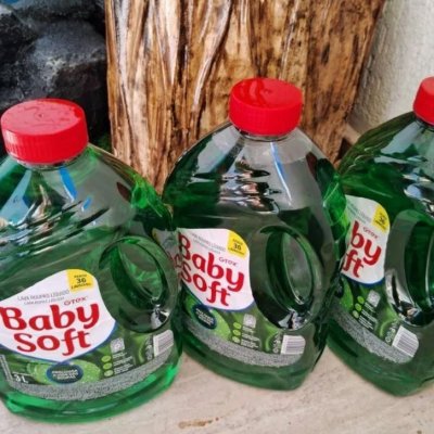 Kit 3 Lava Roupas Líquido Baby Soft 3L Verde
