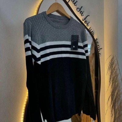 Suéter Comfort Tricot Listrado