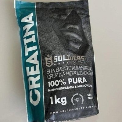 Creatina Em Pó 1kg 100% Pura - Soldiers Nutrition