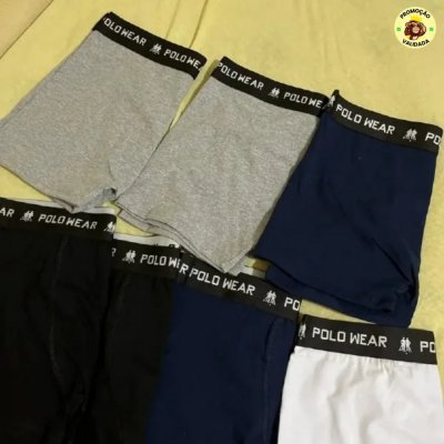 Kit 10 Cuecas Algodão Polo Wear