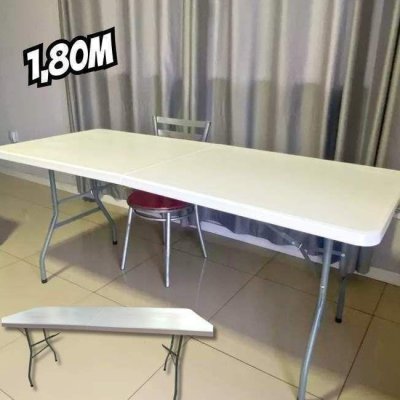 Mesa Dobrável Vira Maleta Com Alça Portátil 1.80m