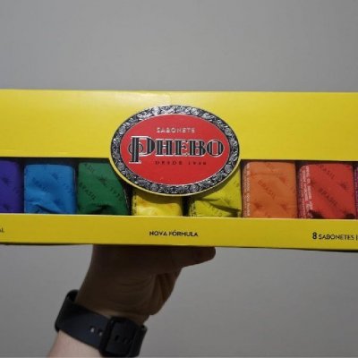 Kit Sabonete Phebo Amarelo 720g - 8 unidades