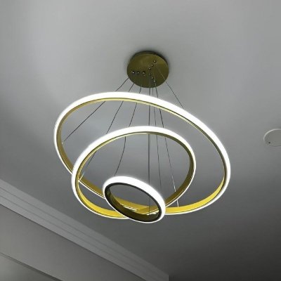 Lustre Led Sala Moderno 60w 3 Arcos