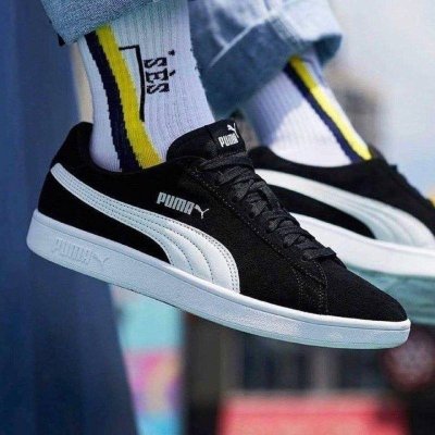 Tênis Smash V2 Puma Preto e Branco 43 BR