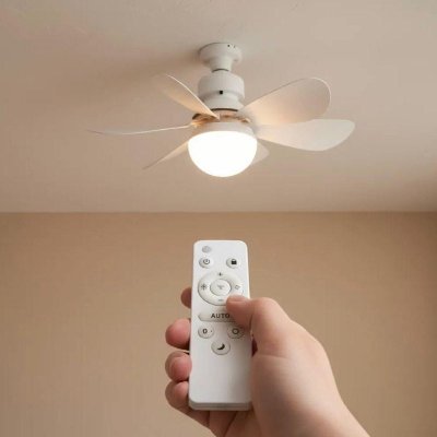 Lâmpada Led com Ventilador de Teto Bivolt 80w E27