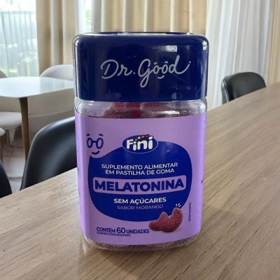 Melatonina Em Gomas Sabor Morango 60 Gomas - Fini Dr Good