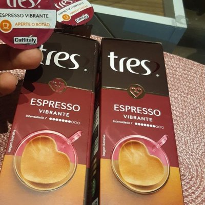 Cápsulas Café Espresso Vibrante TRES 3 Corações (10 unidades)