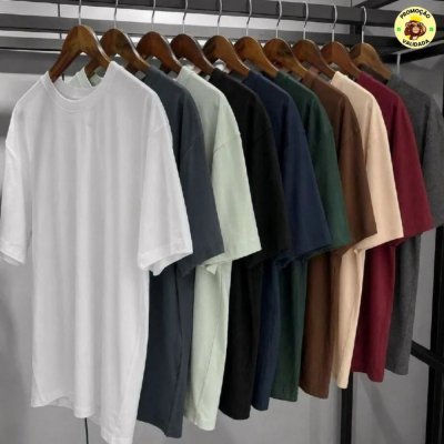 Kit 7 Camisetas Basica Lisa Algodão
