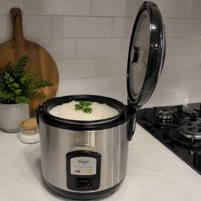 Panela de Arroz Elétrica Gran Rizzo 700W Elgin 10 Xícaras 110V